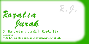 rozalia jurak business card